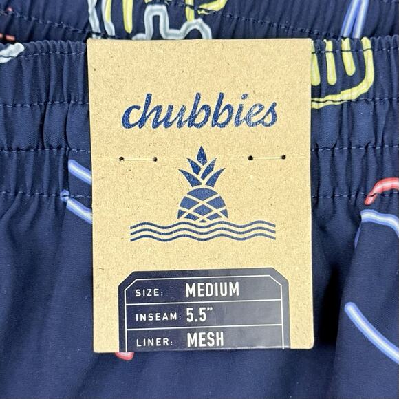 Chubbies Patriotic Lights Swim Trunks Men’s Medium 5.5” USA BBQ Beer NWT - Picture 8 of 11